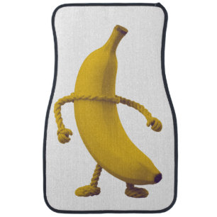 Keep It Tide – Funny Banana Typography Minimalist  Car Floor Mat