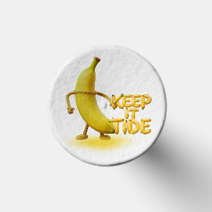 Keep It Tide – Funny Banana Typography Minimalist Golf Tees