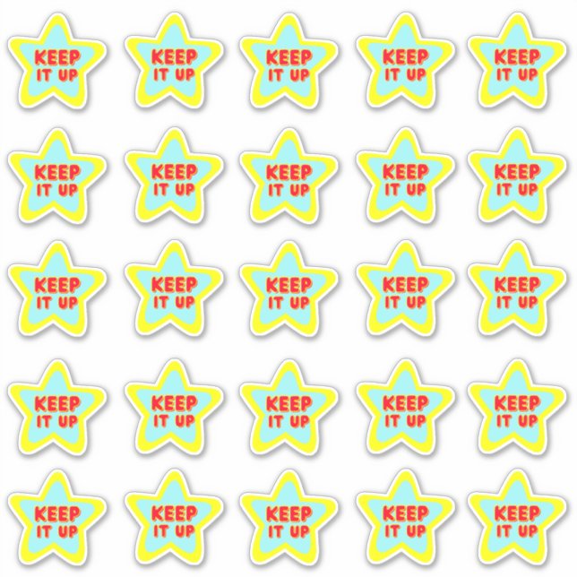 Keep it Up Fun Reward Teacher Stickers Pack (Front)
