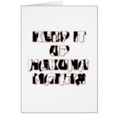 Keep It Up / Hakuna Matata Art Print (Front)