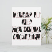 Keep It Up / Hakuna Matata Art Print (Standing Front)