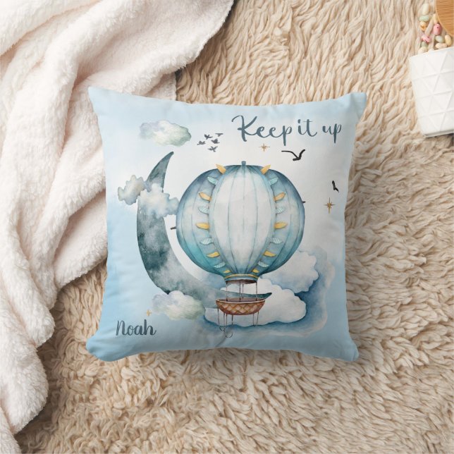Keep it up Ship in the Ocean Customizable Throw Pillow (Blanket)