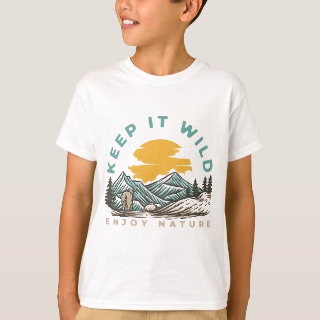 Keep It Wild Enjoy Nature - Outdoor Adventure T-Shirt (Front)