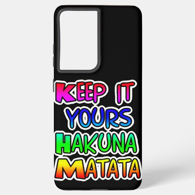 KEEP IT YOURS Hakuna Matata Gifts Samsung Galaxy Case (Back)