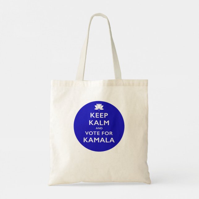 Keep Kalm tote by SYV Lotus For POTUS (Back)