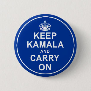 KEEP KAMALA AND CARRY ON BUTTON