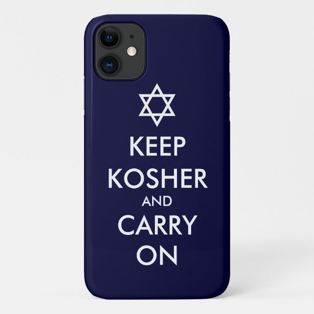 Keep Kosher and Carry On Case-Mate iPhone Case (Back)