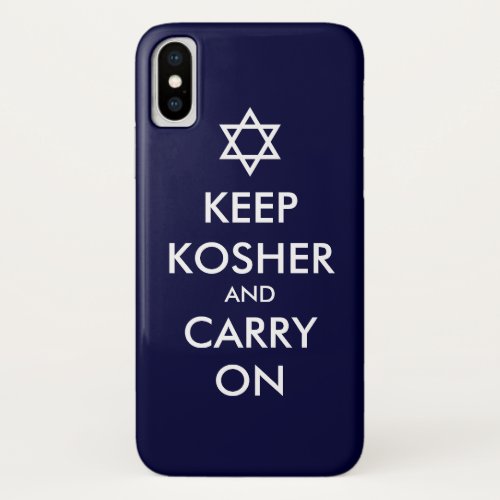 Keep Kosher and Carry On iPhone XS Case