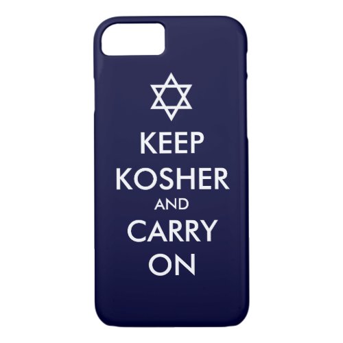 Keep Kosher and Carry On iPhone 87 Case