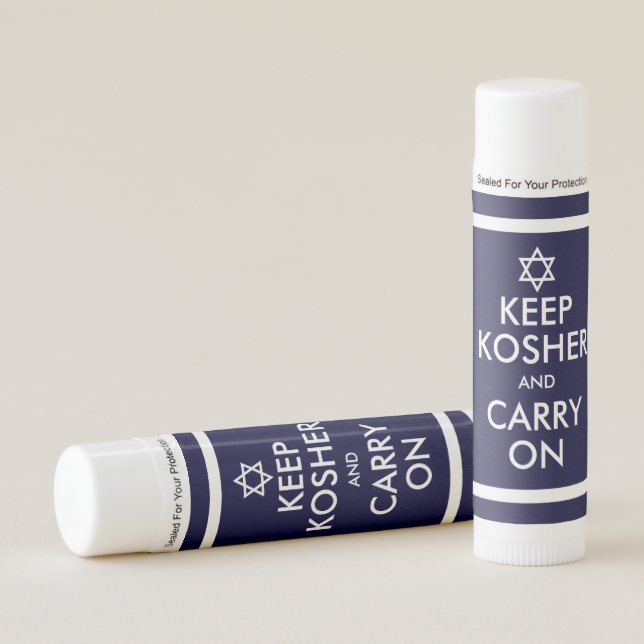 Keep Kosher and Carry On Lip Balm (Front)