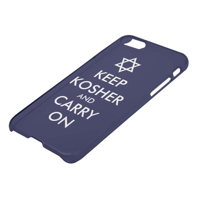 Keep Kosher and Carry On Uncommon iPhone Case (Bottom)