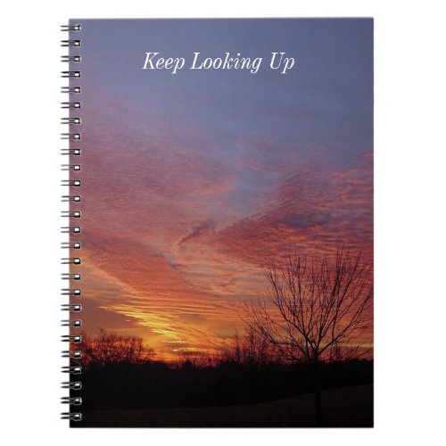 Keep Looking Up Sunrise Journal