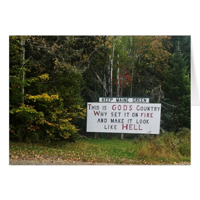 keep maine green cards (Front Horizontal)