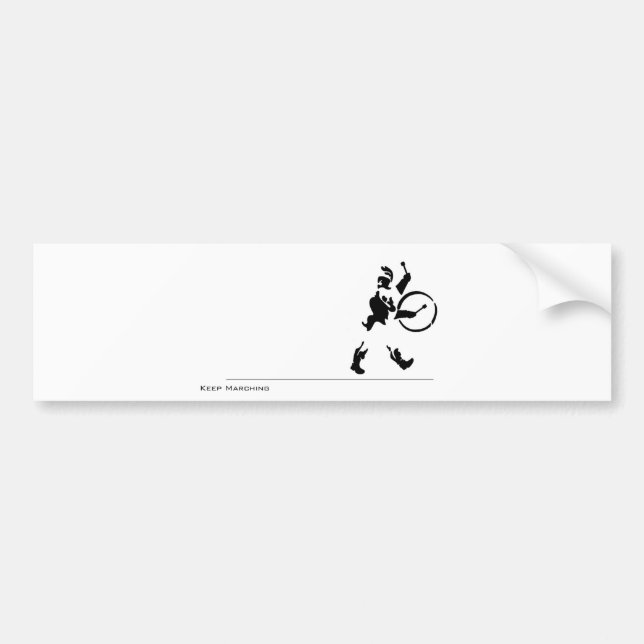 Keep Marching Bumper Sticker (Front)