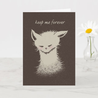 Keep Me Forever Rescue Cat - Cute Kitten Adoption Card