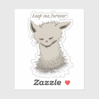 Keep Me Forever Rescue Cat Cute Shelter Animal Sticker