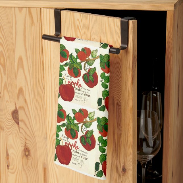 Keep Me The Apple Of Your Eye Kitchen Towels (Thirds Fold)