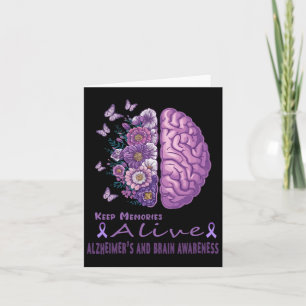 Keep Memories Alive Purple Butterflies Heimerheime Card