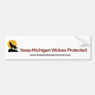 Keep Michigan Wolves Protected Bumper Sticker