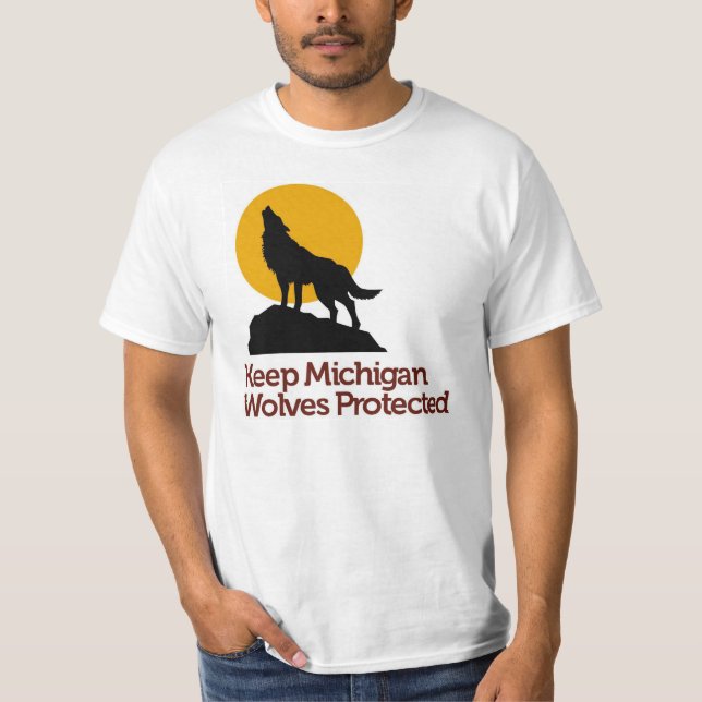 Keep Michigan Wolves Protected T-Shirt (Front)