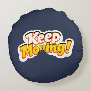 Keep Moving! – Dancing Disco Banana Round Pillow