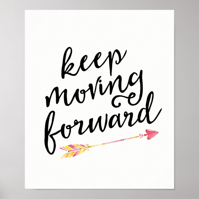 Keep moving forward kids poster print (Front)