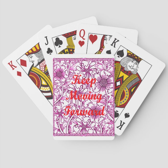 Keep Moving Forward Poker Cards (Back)