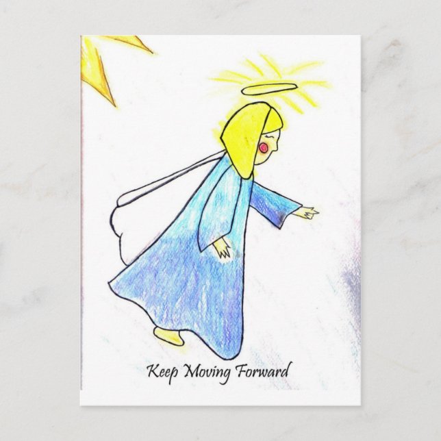 Keep Moving Forward Postcard (Front)