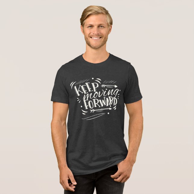 Keep Moving Forward Retro Tri-Blend Shirt (Front Full)