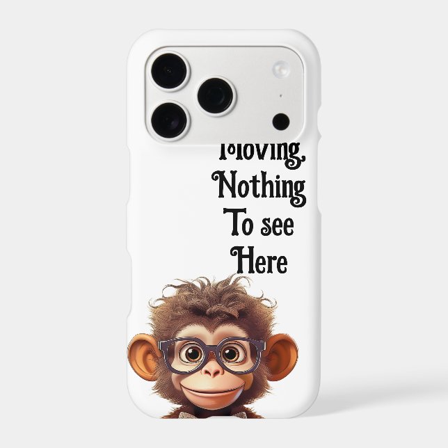 Keep moving, nothing to see here  iphone case (Back)