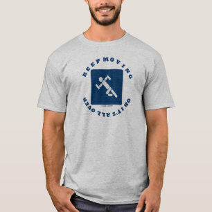 Keep Moving Or It's All Over (Pictogram Sign) T-Shirt