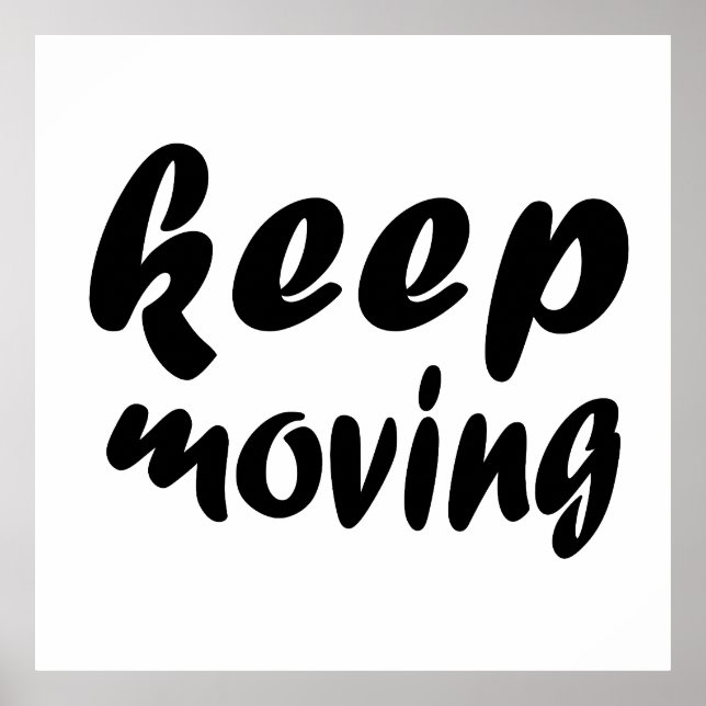 Keep moving poster (Front)