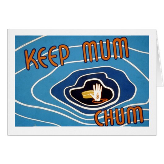 Keep Mum Chum Cards (Front Horizontal)