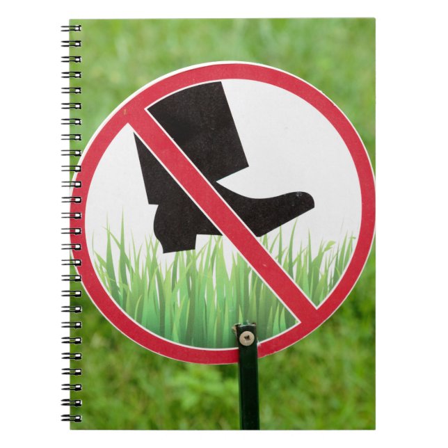 Keep Of The Grass Sign Notebook (Front)