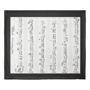 Keep Of The Promise Handwritten Sheet Music bed Duvet Cover