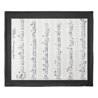 Keep Of The Promise Handwritten Sheet Music bed Duvet Cover