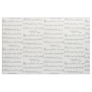 Keep Of The Promise Sheet Music fabric