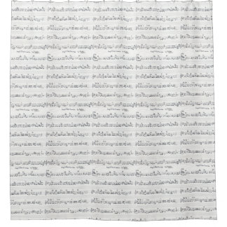Keep Of The Promise Sheet Music shower curtain