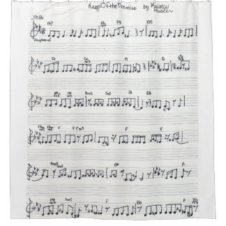 Keep of the Promise Sheet Music Song bath curtain