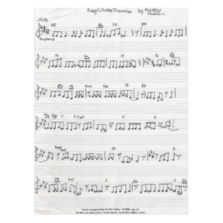 Keep Of The Promise Sheet Music tablecloth