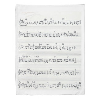 Keep of the Promise Song Sheet Music Notes Duvet Cover