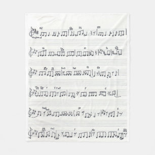 Keep Of The Promise Song Sheet Music Notes Fleece Blanket