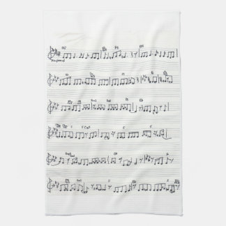Keep of the Promise Song Sheet Music Notes Kitchen Towel