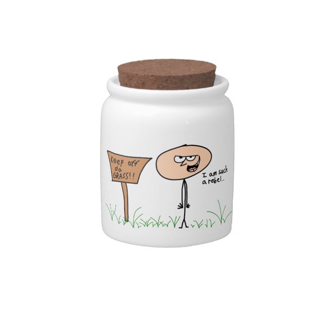 "Keep Off da Grass!!" jar (Front)