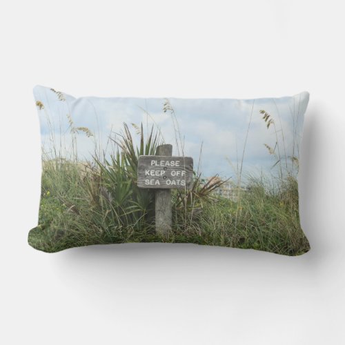 Keep Off Sea Oats Lumbar Pillow