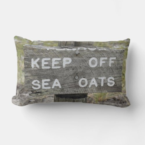 Keep Off Sea Oats Lumbar Pillow