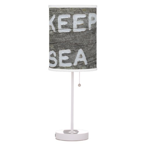 Keep Off Sea Oats Sign Table Lamp
