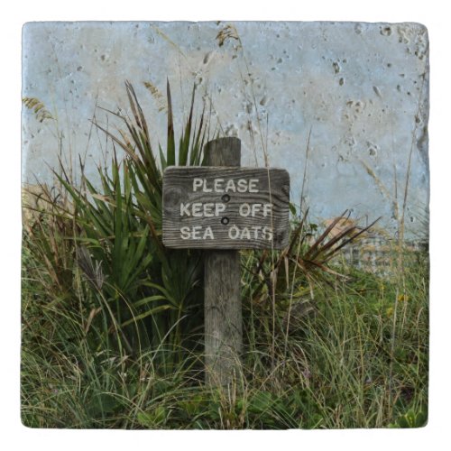 Keep Off Sea Oats Trivet