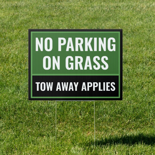 KEEP OFF THE GRASS GARDEN SIGN (Insitu)