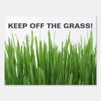 Keep Off The Grass / Lawn Photograph Warning Sign by ImageAustralia at Zazzle